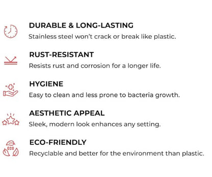 JVL Stainless Steel Kitchen Galaxy Window Storage Canister – Capsule Shape 1250ml