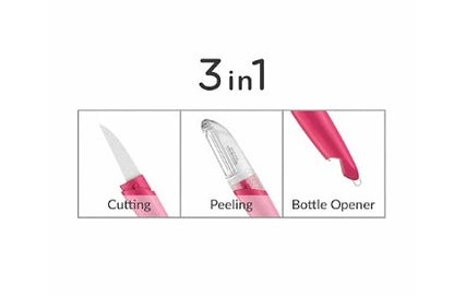 KOHE 3 in 1 Knife Cum Peeler Combo with Bottle Opener