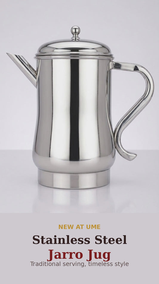 Stainless Steel Jarro Jug with Lid 1.5 L | Water Jug with Long Spout