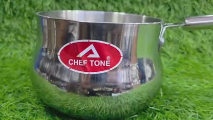 ChefTone Triply Coffee & Milk Warmer – Compatible with Induction, Gas & Ceramic Hob| Even Heat, No Burn, All Cooktops