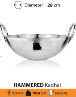 Shri and Sam Hammered Kadhai
