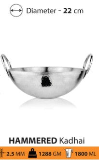 Shri and Sam Hammered Kadhai