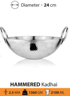 Shri and Sam Hammered Kadhai