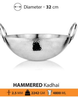 Shri and Sam Hammered Kadhai