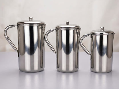Stainless steel Floron water jug with lid