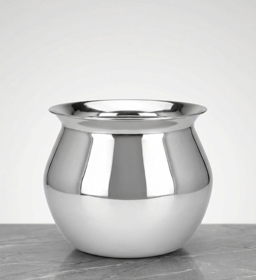 Topaz Handi – Stainless Steel Cooking Pot for Induction & Gas (Without Lid)
