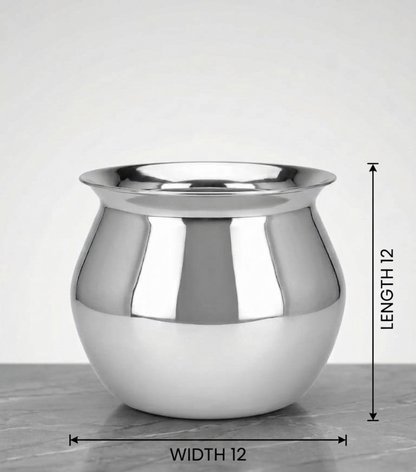 Topaz Handi – Stainless Steel Cooking Pot for Induction & Gas (Without Lid)