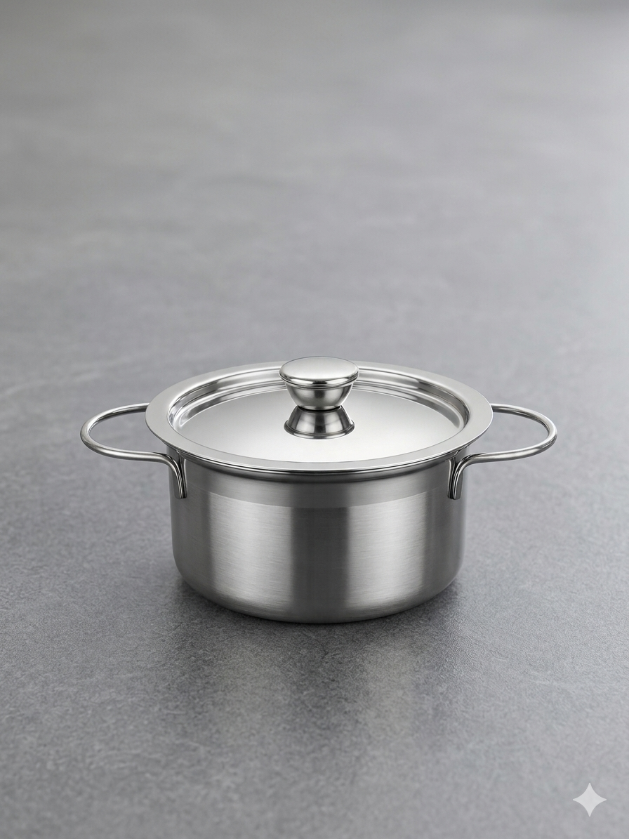 Ramson Miniature Stainless Steel Kitchen Set for Kids | Safe Role Play Chef Toy – Gift for Girls | Food Grade Stainless Steel