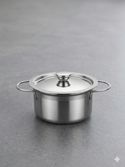 Ramson Miniature Stainless Steel Kitchen Set for Kids | Safe Role Play Chef Toy – Gift for Girls | Food Grade Stainless Steel