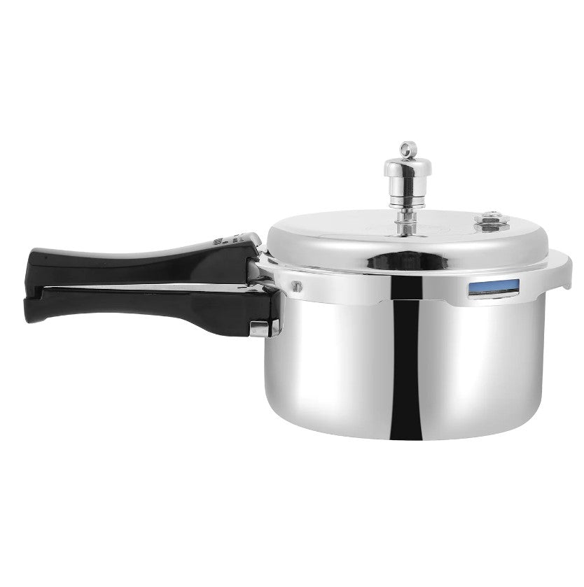 Vinod SS Platinum Triply Pressure Cooker | Induction Compatible | Stainless Steel | Tri-ply